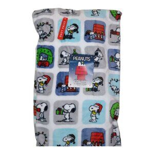 Peanuts Snoopy Cartoon Plush Pet Throw Blanket 60" X 70" By Berkshire Christmas